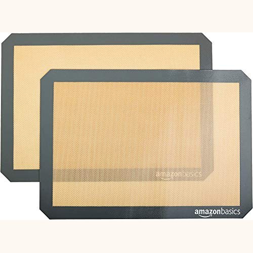 Amazon Basics silicone baking mats (half-sheet, 2-pack)