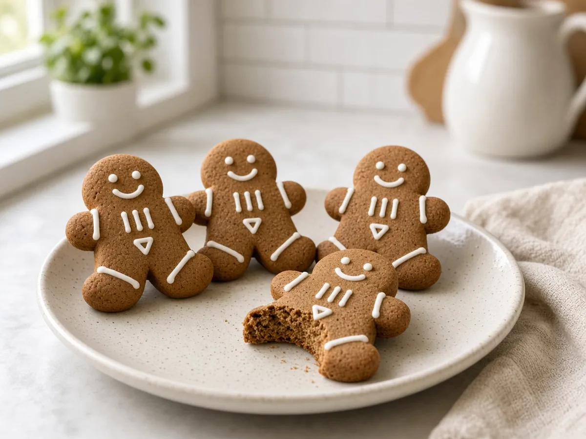 Gingerbread Cookies: Spicy molasses cut-out cookies that hold their shape for decorating.